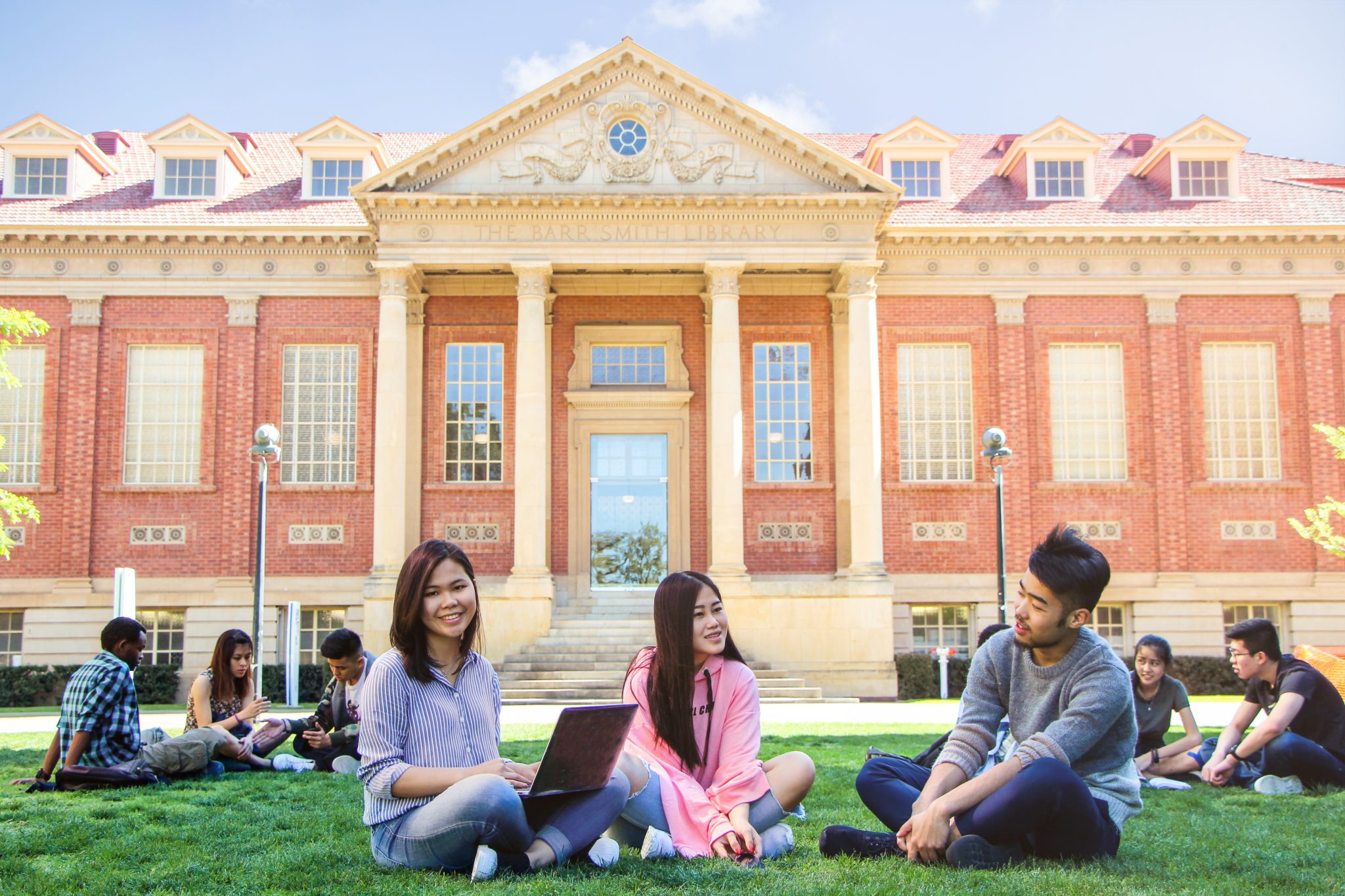 Students outside college