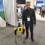 experienced engineer with robot dog